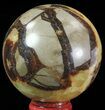 Polished Septarian Sphere - Madagascar #67870-1